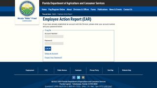 Employee Action Report - Login - Florida Department of Agriculture ...