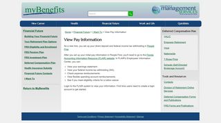 View Pay Information / I Want To / Financial Future | MyBenefits ...