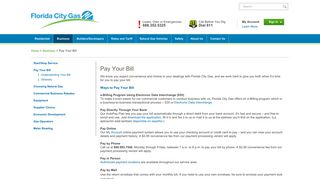 Pay Your Bill - Florida City Gas