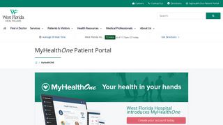 MyHealthONE Patient Portal | West Florida Hospital