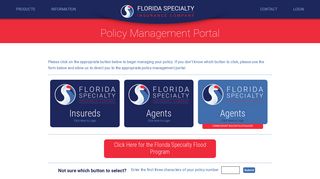 Policy Management Portal - Florida Specialty Insurance Company