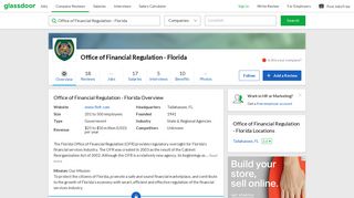 Working at Office of Financial Regulation - Florida | Glassdoor