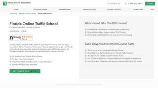 Florida Online Traffic School - Florida Drivers Association