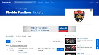 Florida Panthers Tickets | Single Game Tickets & Schedule ...