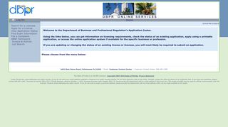Real Estate - Licensing Portal - DBPR Online Applications