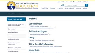 Memos - Florida Department Of Education