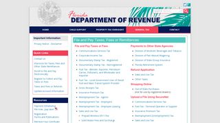 Florida Dept. of Revenue - File and Pay Taxes, Fees or Remittances