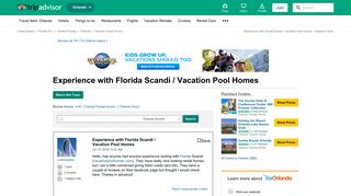 Experience with Florida Scandi / Vacation Pool Homes - Orlando ...