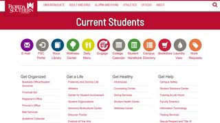 Current Students Info - Florida Southern College in Lakeland, FL