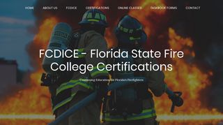 FCDICE: Florida State Fire College Certifications