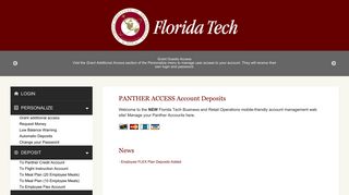 PANTHER ACCESS Account Deposits - JSA Technologies