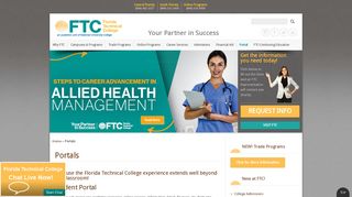 Student Portals And Faculty Portals - FTC - Florida Technical College