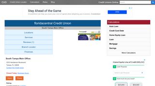 floridacentral Credit Union - Tampa, FL - Credit Unions Online