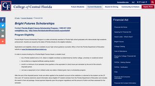 Bright Futures - College of Central Florida