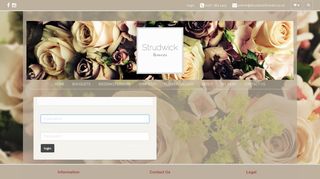 user login | Clayton Strudwick Flowers Ltd | London
