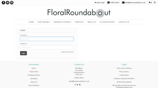 user login | Floral Roundabout | Worcester, Worcestershire