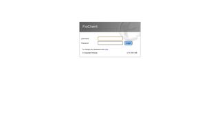 FloSuite - Web Client - Login