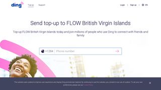 FLOW Top-up Online. Recharge Flow British Virgin Islands| Ding
