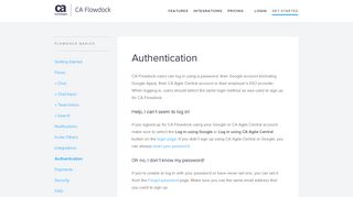 Help | Authentication - Flowdock