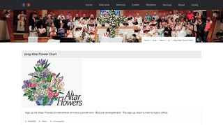 2019 Altar Flower Chart – First United Methodist Church Irving
