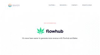 Baker & Flowhub | CRM & POS Cannabis Software Integration