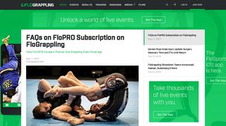 FAQs on FloPRO Subscription on FloGrappling