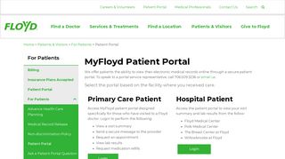 Patient Portal | Floyd Medical Center | Floyd Health - Floyd.org