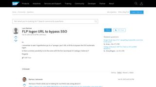 FLP logon URL to bypass SSO - SAP Q&A