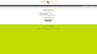 Forgot Password - Forever Living Products Mobile
