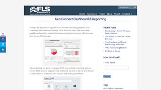 Geo Connect Dashboard & Reporting | FLS Connect