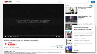 Fluency Tutor for Google Live Demo with Jason Carroll - YouTube