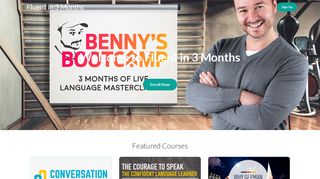 Fluent in 3 Months: Homepage