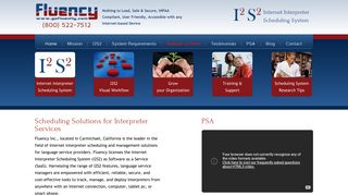 Fluency, Inc.: Internet interpreter scheduling and management