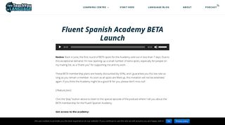 Fluent Spanish Academy BETA Launch – I Will Teach You A Language