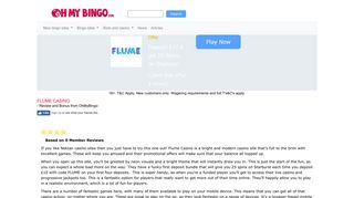 Flume Casino | 25 Spins on Starburst | Brand New Site - OhMyBingo