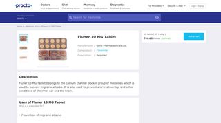 Fluner 10 MG Tablet - Uses, Dosage, Side Effects, Price, Composition ...