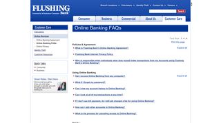 Online Banking FAQ - Flushing Bank