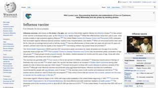 Influenza vaccine - Wikipedia