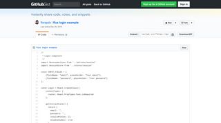 flux login example · GitHub