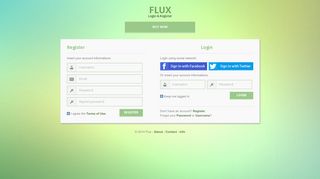 Flux - Login & Register