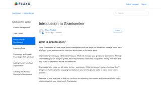 Introduction to Grantseeker – GrantSeeker