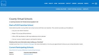 County Virtual Schools - FLVS