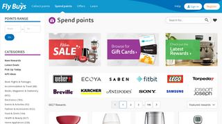 Fly Buys Rewards store – use your points, or points plus cash, on ...
