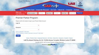 Login to Your Profile - Laz Fly Hartford Bradley Airport Parking