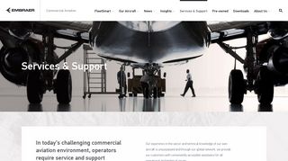 Services & Support - Embraer - Embraer Commercial Aviation