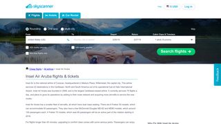 Insel Air Aruba Flights: Insel Air Airlines Tickets & Deals | Skyscanner