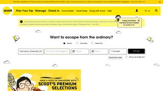 Book Cheap Flights & Scoot to Your Next Holiday | Scoot