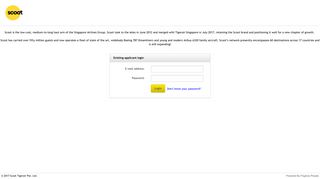 Applicant sign in - Scoot - PageUp