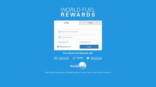 World Fuel Rewards - Login