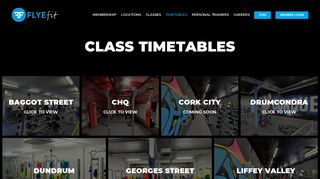 CLASS TIMETABLES - FLYEfit